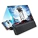 IIKOOPEEK Mobile Phone Screen Amplifier With Audio Bluetooth Speaker 3D HD 12 Inch Portable Mobile Phone Magnifier Cell Phone Stand Screen Projector