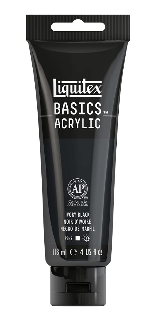 Liquitex Basics Acrylic, 118 ml Tube - Ivory Black — image 1