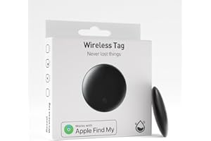 VEBISO Smart Tag Bluetooth Luggage Tracker, IP68 Waterproof Air Tracker Works with Find My (iOS Only), Finder Locator for Keys, Luggage, Backpack, Wallet (1 Pack)