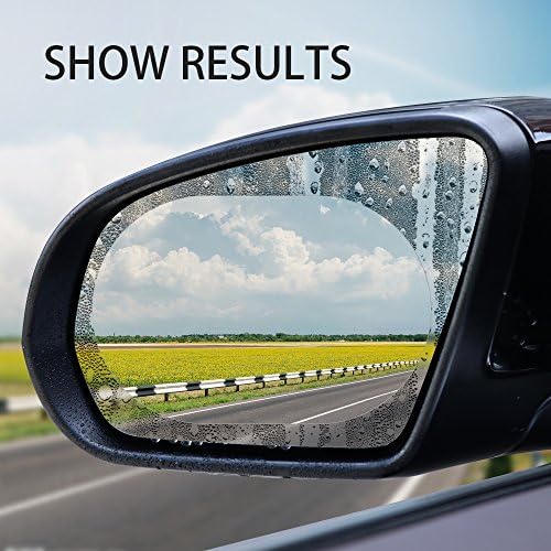 SZBMEI 2PCS HD Anti-Fog Waterproof Car Rearview Mirror Film, Soft Protective Film Universal Car Bus Screen Protector, Anti-Glare,Anti-Scratch,Anti-Raindrop,Rear View Mirror Nano Film (SUV)