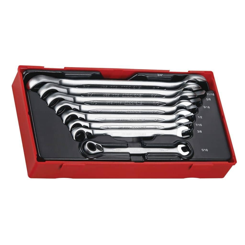 TENG TOOLS TT6508RAF Ratcheting Combination Spanner Set R AF TT1 8 Pieces