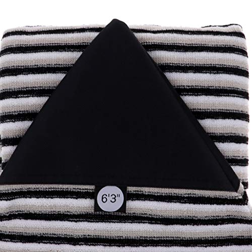 image for DYNWAVE Stretch Surfboard Sock Cover, 5.0ft-10.6ft Light Board Bags Tr