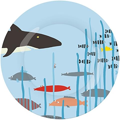 Arty Frog 8" Kids Plate, Shark