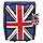 Bright blue Union Jack print Travel Holdall hand luggage