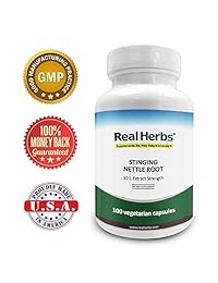 Real Hierbas Stinging Nettle Root Extracto estandarizado al 1% Sílice – Nettle polvo de raíz para salud de...