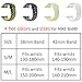 OULUOQI 42mm Soft Silicone Replacement Band with Ventilation Holes for Apple Watch Nike+, Series 2, Series 1, Sport , Edition, M/L Size ( Silver / White )