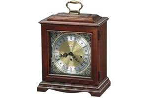 Howard Miller Bonners Ferry Bracket Mantel Clock II 547-639 – Windsor Cherry Finish, Classic Bracket Timepiece, Vintage Home Decor, Key-Wound, Single-Chime Movement