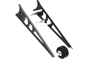 RCMYou Aluminum Tail Wheel Head up Wheel Upgrade Parts for 1/10 Slash 2WD/Rustler Bandit,Alloy Adjustable Wheelie Bar Hop Ups for 1/10 Slash 2WD