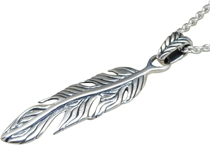 Amazon ヘッドのみ フェザーネックレス シルバーペンダント メンズネックレス メンズアクセサリー シルバーネックレス フェザーペンダント トップのみ 0 ヘッドのみ チェーン無し ネックレス ペンダント 通販