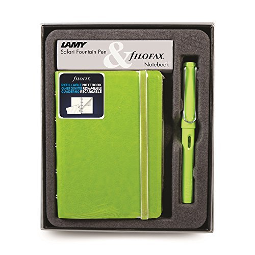 Lamy safari noteletts gift set neon lime