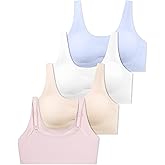 SALIA GIRL Training Bras for Girls 10-16 with Adjustable Straps, Tween Sports Seamless Bras with Removeable Pads