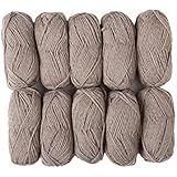 Knit Picks Wool of The Andes Worsted Weight Yarn (10 Balls - Mink Heather)