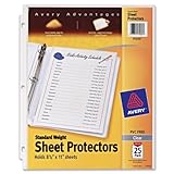 Avery Standard Weight Sheet Protectors, Pack of 25 Sheet Protectors (75530)