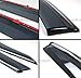 Fits for 2016-2019 Honda Civic 4 Door Sedan Clip on Style Chrome Trim Window Visor Rain Guard Deflector