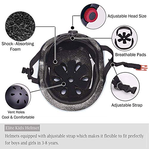 KAMUGO Kids Helmet,Toddler Helmet Adjustable Kids Helmet Ages 38 Years