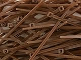 4 Inch Brown Miniature Nylon Cable Tie - 500 Pack