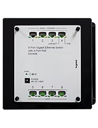 on q da1458 8Port Gigabit Switch con PoE, platino, color gris