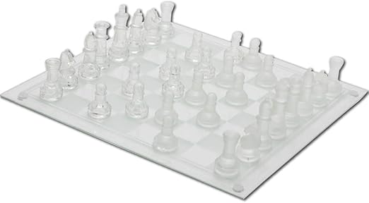 Amazon Hawk S A クリスタル チェスセット ガラス製 インテリア チェス盤 24 8cm 24 8cm チェス ホビー