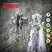 HASKO accessories - Powerful Vacuum Suction Cup Hooks Holder for Towel, Robe and Loofah - Stainless Steel Hook for Bathroom and Kitchen (Chrome)