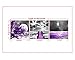 HUADAOART Landscape Moon Canvas Prints Purple Landscape Canvas Printings Wall Art for Home Decor Perfect 3 Panels Wall Decorations Size:12X12inches 3pcs/Set