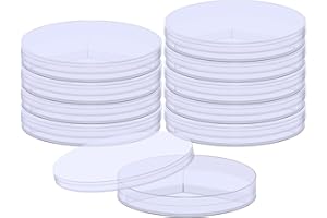 BIPEE Sterile Petri Dish, Pack of 10pcs, 90 x 15mm Petri Dishes Y-Plate (3-Section)