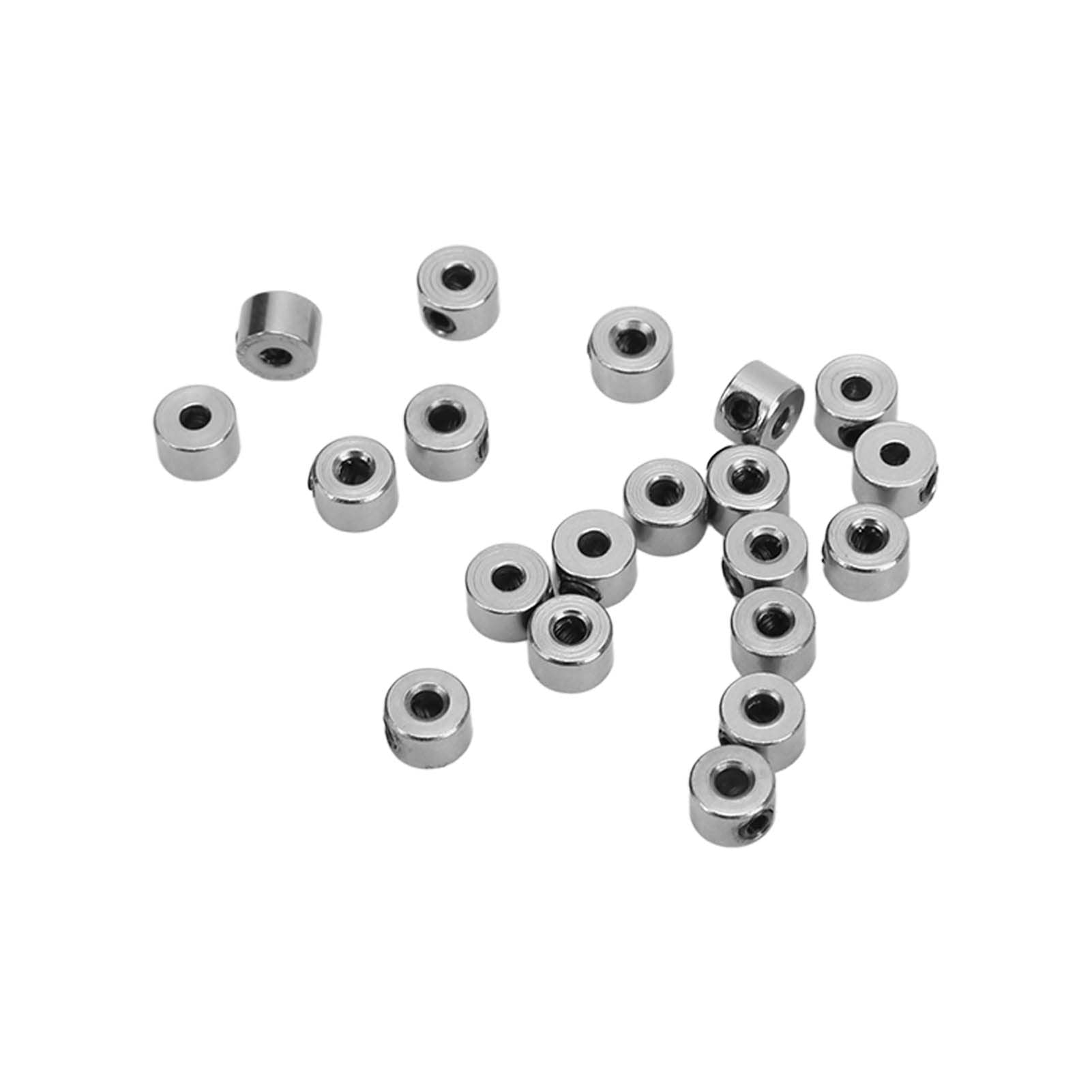 SUNGOOYUE RC Airplane Landing Gear Wheel Stop Collar, 20Pcs Landing Gear Stopper Set, Inner Dia 2.1mm