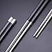 Goldage 5-Pairs Korean Stainless Steel & Fiberglass Dishwasher-safe Chopsticks