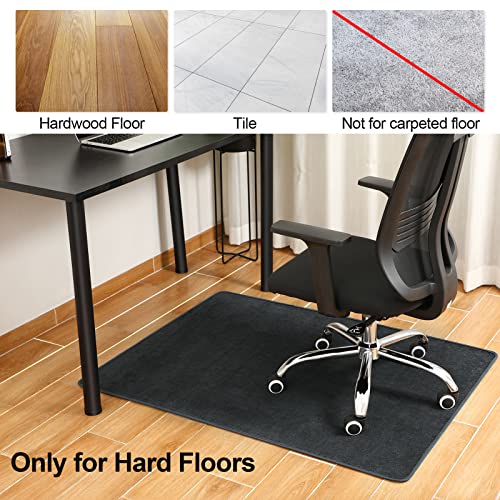 AntiSlip Office Chair Mat for Hardwood Floor/Tile, Cosy Corduroy, NonCurve, Yecaye 48"×36