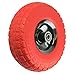 NK WFFOR10 Heavy Duty Solid Rubber Flat Free Tubeless Hand Truck/Utility Tire Wheel, 4.10/3.50-4