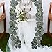Eucalyptus Garland,LYLYFAN Artificial Silk Eucalyptus Leaves Vine Wedding Backdrop Arch Wall Decor