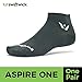 Swiftwick - Aspire ONE, Ankle Socks for Running and Cycling, Gray , Small