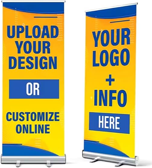 Roll Up Banner Stand 85cm x 200cm with Free Carry Case & Design