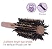 PERFEHAIR Boar Bristle Round Hair Brush for Blow Drying, 2 Inch, for Blowouts, Styling, Volumizing, Curling Short to Medium, Thin, Thick, Straight, Curly, Normal Hair