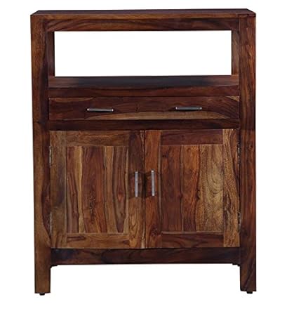 Sheesham Wood Bar Unit in Teak Finish