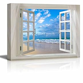 Glimpse into Clear Sea and White Waves Out...