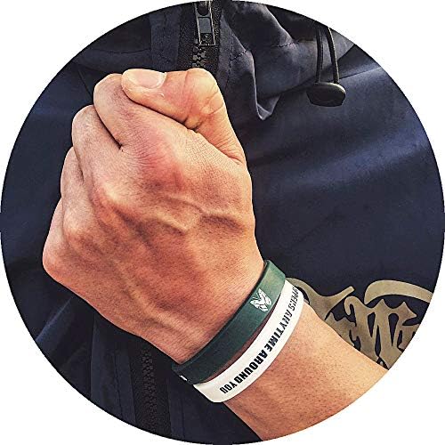 DIDA Silicone Wristband Personality Sports Silicone Bracelet - 2 Pieces