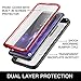 YOUMAKER Crystal Clear Case for Galaxy S9 5.8 inch, Full Body with Built-in Screen Protector Heavy Duty Protection Slim Fit Shockproof Rugged Cover for Samsung Galaxy S9 5.8 inch (2018) - Red/Black