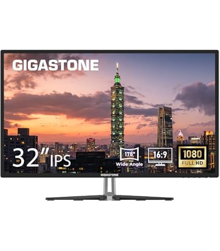 GIGASTONE 32インチ IPS モニター 1080P Amazon.com: Gigastone 32 inch IPS LED Back Light Monitor 75Hz FHD