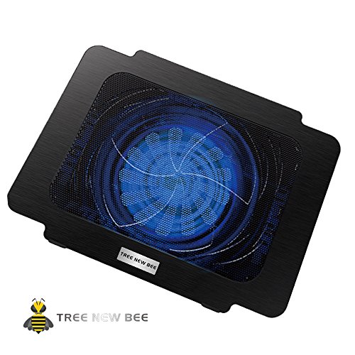 Tree New Bee TBR-K16 Laptop Cooling Pad - Fits 14" & Smaller laptops & notebooks - Strong & Durable ABS & Metal Mesh - Fits Easily on Your Lap or Any Flat Surface - Keeps Your Laptop Cool