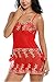 Avidlove Women Lingeries Embroidery Babydoll Lace Outfits Transparent Chemises Red XXL