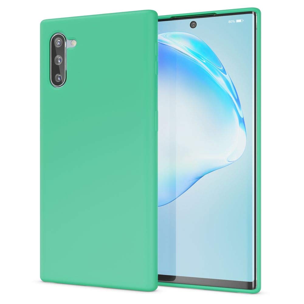 NALIA Neon Silicone Case for Samsung Galaxy Note 10 - Soft-Touch & Signal Neon - NEONSHOCK (Matte Phone Case) - German Brand, Color:Green