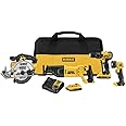 DEWALT 20V MAX Power Tool Combo Kit, 4-Tool Cordless Power Tool Set with 2 Batteries and Charger (DCK423D2)