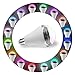 Magic Hue Bluetooth Speaker Bulb - Multicolored Disco Music Party Light Bulb with Speaker - Dimmable Tunable White Wake Up LED Light with Alarm - 6 Watts