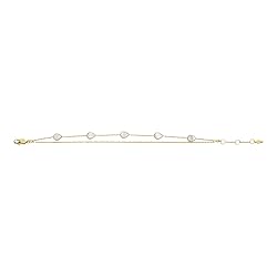 Fossil Women's Teardrop Mother of Pearl Chain