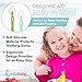 Baby Spoons BPA Free Soft TIP Baby Spoon with Baby Utensils CASE - 6 Silicone Baby Feeding Spoon and Toddler Spoons | Toddler Utensils for Baby Spoons Self Feeding | Baby Eating Supplies Set