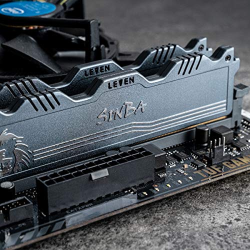 LEVEN SINBA 32GB KIT (2x16GB) DDR4-3000MHz PC4-24000 288-Pin U-DIMM CL16 XMP2.0 Overclocking Gaming RAM Desktop Memory Module- Gray (JROC4U3000172408G-16Mx2)