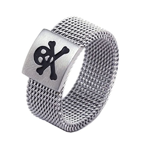 RI1210049C5 Titanium Steel Alternative Geometric Polishing Men's Ring