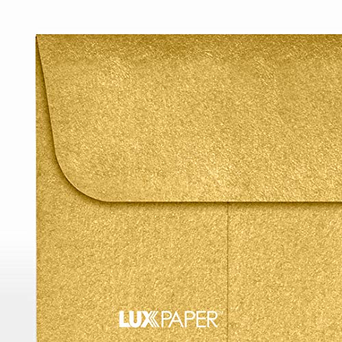 LUXPaper 1 Coin Envelopes in 80 lb. Gold Metallic, Envelopes for Coin