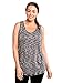 RBX Active Women's Plus Size Activewear Deep V-Neck Tank Top Black and White Combo 2X
