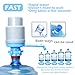 Water Bottles Pump Blue Gray Thickened Manual Hand Pressure Drinking Fountain Pressure Pump Water Press Pump with an Extra Short Tube with Cap Fits Most 2-6 Gallon Water Coolers